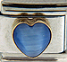 Blue Cat's Eye Heart Stone