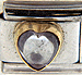 Clear Lavender Heart Stone