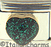 Glitter Green Heart Stone