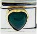 May Dark Green Heart Stone