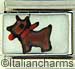 FINAL SALE Italian Hand Painted Brown Dog