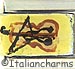 FINAL SALE Italian Hand Painted Violin on Yellow