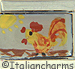 FINAL SALE Italian Hand Painted Rooster with Sun