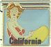FINAL SALE Female Surfer with California Text