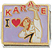 I Love Karate on Lavender