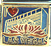 I Love Las Vegas with Heart on Blue