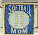 Softball Mom on Sparkle Blue