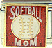 Softball Mom on Sparkle Red