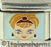 FINAL SALE Jeannie Face on Blue