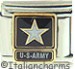 US Army Star on Black