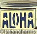 Blue ALOHA on Gold