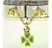 FINAL SALE  Dangle Green Clover Multi Link