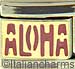 Pink ALOHA on Gold