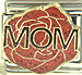 Mom on Big Red Rose