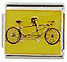 Tandom Bike On Yellow Background