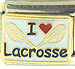 I Love Lacrosse on White