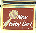 New Baby Girl with Rattle