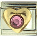 October Crystal Heart