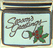 Season's Greetings with Holly on White