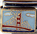 San Francisco with Bridge on Blue