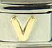 Disney Gold Letter V