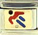 Red and Blue Soccer Player