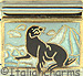 Black Seal on Light Blue