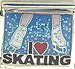 I Love Ice Skating on Blue