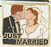 Just Married Wedding Couple