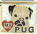 Love My Pug with Heart
