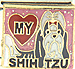 Love My Shih Tzu on Pink with Heart