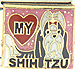 Love My Shih Tzu on Pink with Heart
