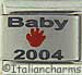 FINAL SALE Laser Baby 2004 with Red Handprint