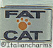 Laser Fat Cat with Brown Paw Print