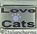 Laser Love Cats with Lavender Paw Print