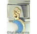 FINAL SALE Dangle Puffy Light Blue Moon