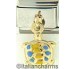 FINAL SALE Dangle Blue and Yellow Turtle