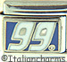 Licensed Nascar White 99 on Blue Burton