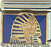 Pharaoh King Tut on Blue