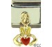 Dangle Claddagh with Red Heart