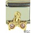 Dangle Gold Sunglasses with Pink CZs