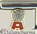 Gumball Machine with Sparkle Silver Top
