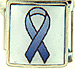 Blue Ribbon on White