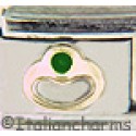 Birthstone Ring with Emerald Green Stone May