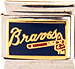 Licensed Atlanta Braves Text with Tomahawk