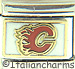 Licensed Hockey Calgary Flames on White