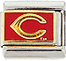 Licensed Baseball Cincinnati Reds Gold C on Red