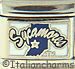 Indiana State Sycamores Text on White with Blue Logo