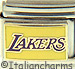 Licensed Basketball Lakers Logo on Yellow