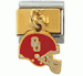 Dangle Oklahoma Red Helmet on Gold with OU